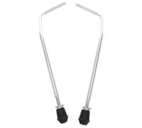 IMIKEYA 2pcs Silver Stainless Steel Bass Drum Spur Legs with Non-skid Design, Reliable Stability and Elegant Appearance, Drum Kit Accessories for Secure Floor Support