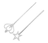 IMIKEYA 2pcs Silver Star Wand and Crown Wand Angel Fairy Costume Accessories for Christmas Halloween and Holiday Shows Unique Design with Star Decorations
