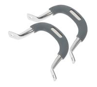 IMIKEYA 2pcs Small Universal Thickened Stainless Steel Silicone Pot Side Handles Non-Skid Replacement Steam Cooker Pot Handle Accessories