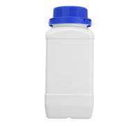 IMIKEYA 2pcs Square Chemical Container Wide Mouth PE Reagent Storage Bottles with Blue Caps High Temperature Resistant Solid Structure for Laboratory Sample Liquids