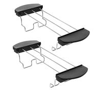 IMIKEYA 2Pcs Stainless Steel Sandwich Holder Toast Warming Rack for Toaster Multifunctional Toast Rack Easy Install Bread Heating Accessory