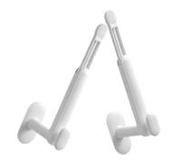 IMIKEYA 2Pcs Telescopic Wall Mounted Coat Hooks No Drilling Storage Hangers for Kitchen Bathroom Home Decoration HIPS Material Easy Paste and Reposition
