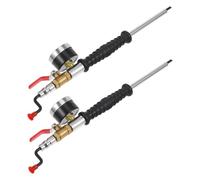 IMIKEYA 2pcs Tire Inflator with Pressure Gauge Quick Connect Air Chuck for Car Truck Suv Tires Iron Construction Fast Inflation Accurate Monitoring