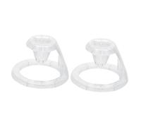 IMIKEYA 2pcs Transparent Printing Pen Holder Base Plastic Shockproof Brush Stand High-temperature Resistant DIY Craft Tool Accessories for Painting Pens