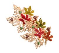 IMIKEYA 2pcs Vintage Maple Leaf Brooch Pins for Women Elegant Metal Sweater Clips Creative Autumn Leaves Cardigan Badge Accessories for Clothes and Bags Lightweight Stylish Brooches