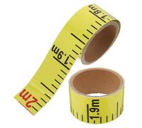 IMIKEYA 2pcs Waterproof Self-adhesive Water Level Marker Stickers for Pipes and Pools, Yellow Pvc Water Tank Level Gauge Strip with Measurement Scale
