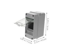 IMIKEYA 2pcs Way Power Distribution Junction Box with Transparent Window Weatherproof Electrical Breaker Box for Outdoor and Indoor Use Protective Enclosure