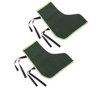 IMIKEYA 2pcs Welding Boot Covers for Men - Military Green Thick Canvas Shoe Guards with Adjustable Straps 13.8x11.4 Inch Heat Insulation Welding Gaiters for Safety Work Boots