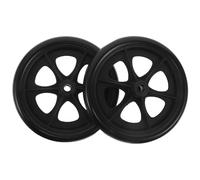 IMIKEYA 2pcs Wheels for Walker: 8 Inch Universal Hard Rubber Wheels Replacement - Drive Rollator & Wheelchair Parts for Essential Walker Accessories