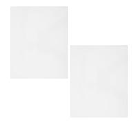 IMIKEYA 2pcs White Self Adhesive Guitar Scratch Plate Material for Classical Guitar with Ultra Thin 0.7mm Plastic Protective Back Plate Cover 20x25cm DIY Pickguard Sheet