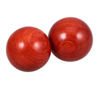 IMIKEYA 2pcs Wooden Baoding Balls Hand Exercise Ball with Ergonomic Design Lightweight Portable Massage Tool for Body Parts Suitable for Outdoor Activities and Travel