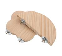 IMIKEYA 2pcs Wooden Bird Perch Shelf for Parakeet and Budgie Cage, Easy Installation Replacement Perch Supporting Healthy Paw Movement, for Tabletop Birdcage Accessories