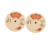 IMIKEYA 2pcs Wooden Melody Tool Circle Wheel Chord Tool for Guitar Ukulele Piano Musical Instrument Supply