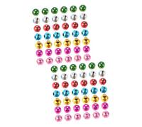 IMIKEYA 2sets 10mm Metal Hollow Bells Diy Christmas Decor Jingle Bell Accessories for Party Wedding Home Office 50pcs*2