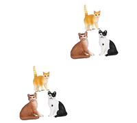 IMIKEYA 2sets Kitten Accessories Realistic Cat Toys for Boys and Girls Indoor Cat Things 3pcs*2