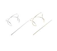 IMIKEYA 2sets Metal Hairpin Irregularly Bent Bun Hairpin Chignon Pin for Women Hair Pin Stick for Daily Use Party Occasion Hair Accessory