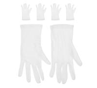 IMIKEYA 3 Pairs White Protective Billiards Referee Gloves Made of Breathable Polyester-cotton for Hand Protection, Professional Appearance, for Official Events and Billiards Competition