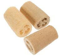 IMIKEYA 3 Pieces Natural Loofah Hamster Chewing 10cm Pet Molar Grinding Slices for Small Animals Dental Health and Play