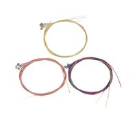 IMIKEYA 3 Sets Assorted Colour Metal Acoustic Guitar Strings Replacement Parts for Folk and Acoustic Guitars Comfortable Play Musical Instrument Accessories