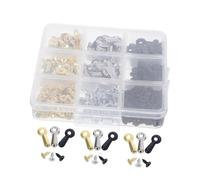 IMIKEYA 300pcs Picture Frame Fasteners with Screws Metal Backing Clips Gold Silver Black for Hanging Photos Posters Drawings Craft Home Office Gallery Use