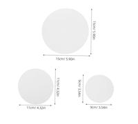 IMIKEYA 300pcs Round Qualitative Medium Speed Filter Paper for Laboratory Funnel Filtration Chemical Oil Testing and Water Treatment