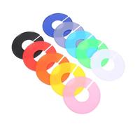 IMIKEYA 30pcs Round Clothing Rack Dividers Color Coded Wardrobe Separators for Girl Boy Garment Organization Closet Hanger Labels for Streamlined Sorting and Inventory Management