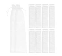 IMIKEYA 30pcs White Organza Drawstring Bags Lightweight and Easy to Carry Multi-function Storage Bags for Fans and Pens Suitable for Daily Life Storage and Christmas