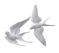 IMIKEYA 3d Swallow Wall Decoration Bird Figurines for Living Room and Hallway 2pcs Nordic Style Bird Wall Decor Set Ornaments for Entryway and Dining