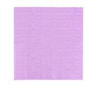 IMIKEYA 3d Wall Panels Pvc 3d Brick Wall Stickers 3d Wallpaper Kitchen Wall Floor Paper 3d Brick Wall Panels Foam Wall Stickers Vintage Wallpaper 3d Wall Decor Wall Decals Purple Acrylic
