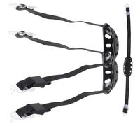 IMIKEYA 3pcs Adjustable Helmet Chin Straps for Hard Hat Safety, Professional Black Plastic and Polyester Bands, Portable Replacement Straps for Safety and Security Use