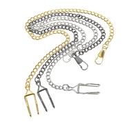 IMIKEYA 3pcs Alloy Pocket Watch Chains with Lobster Buckle 37.5cm Lightweight Vintage Retro Design Unisex Appeal for Students and Women Accessories