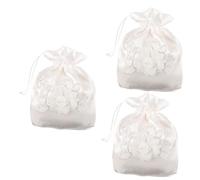 IMIKEYA 3pcs Bridal Flower Handbag with Drawstring Romantic Wedding Candy Pouch Gift Bag Bridesmaid Satin Dolly for Wedding Party Storage