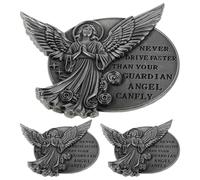 IMIKEYA 3pcs Car Sun Visor Clips Angel Decor Inspirational Metal Car Accessory for Driver Safety Charm for Christian Charm Fits Vehicles