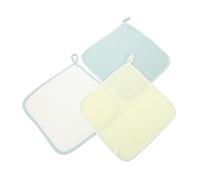 IMIKEYA 3pcs Cotton Saliva Towels Face Towel Wash Cloths Burp Cloth for Newborn Washcloth Mixed Style