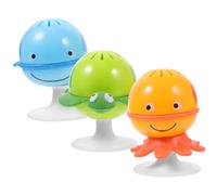 IMIKEYA 3pcs Feeding Aid Toys Noise Maker Toys Hand Rattle for Boy Girl Weaning Sensory Development Bell Rattle Strong Suction Cups for