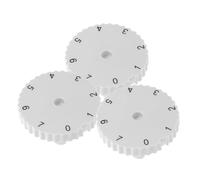 IMIKEYA 3pcs Fridge Thermostat Temperature Control Knob Replacement with 24x8mm D Shaft for Chest Freezer and Fridge, White Abs Material, Stable and Wide Compatibility, for Household