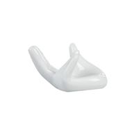 IMIKEYA 3pcs Hand Shaped Ceramic Base Holder for Ocarina Flute Display Stand Holder Stand for Ocarina Music Decor