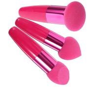 IMIKEYA 3pcs Makeup Sponge Set Wet Dry Beauty Cosmetic Tools Slanted Makeup Pen, Pink Mushroom-shaped Concealer Brushes for Face Powder Application