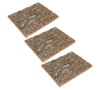 IMIKEYA 3pcs Natural Cork Bark for Reptile Tank Decor, Rustic Bark Wall Panels with Easily Climbable Design, Simulation Natural Environment for Lizards and Bearded Dragons in Aquarium
