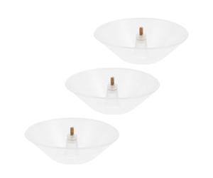IMIKEYA 3pcs Plastic Oil Collector Cups for Range Hood, Convenient and Practical Kitchen Oil Collecting Boxes, White Replacement Cups to Capture Excess Grease and Prevent Messes