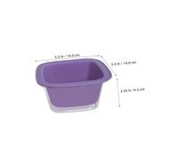 IMIKEYA 3PCS Plastic Washing Basket with Detachable Drain Basin for Fruits Vegetables and Grains Efficient Kitchen Strainer Colander Bowls in White Green Purple