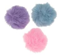 IMIKEYA 3pcs Plush Lapel Microphone Windscreens Clip-on Mic Covers for 0.5-1.2cm Lavalier Mics, Noise-reducing Windshield for Outdoor Interviews and Speeches