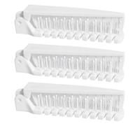 IMIKEYA 3Pcs Portable Folding Anti-Static Hair Comb Set, Small Compact Pocket Brush for Travel, Eco-Friendly Double-Headed and Women Hair Brush, White