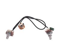 IMIKEYA 3pcs Potentiometer Circuit for Electric Guitar Featuring Splined Pot and Volume Shaft for Bass Effect Adjustments and Guitar Tone Control