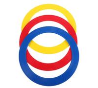 IMIKEYA 3Pcs Professional Circus Juggling Rings Set - Hand Tossing and Balancing Props for Acrobatic Shows and Circus Act Performances