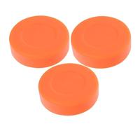 IMIKEYA 3pcs Pvc Men Hockey Pucks with Adjustable Hardness and Low-friction Glide, Lightweight round Hockey Accessories for Daily Training on Ice Court
