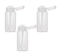 IMIKEYA 3pcs Reusable Pump Bottles 300ml Pet Plastic Travel Bottles for Makeup Remover with Portable Design and Easy to Identify Contents, for Camping and Shop Use