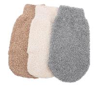 IMIKEYA 3pcs Sand Removal Mitt for Beach Made of Bamboo Fiber, Easily Remove Sand Without Chemical Cleaners, Simple Design Gloves Suitable for Camping Sites and Beaches Random Color