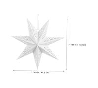 IMIKEYA 3pcs Seven-Point Paper Star Lanterns Hanging Lampshades for Wedding Party Birthday Ceiling Decor Elegant Hollow Out Design for Romantic Ambiance and Versatile Lighting