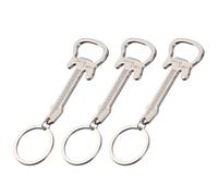 IMIKEYA 3pcs Silver Guitar Bottle Opener Key Chain Set Made of Zinc Alloy with Wide Application and Creative Design to Organize Keys and Open Bottles for Everyday Use